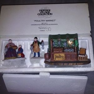 Dickens' Village Poultry Market - Set of 3